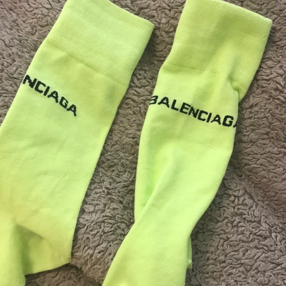 balenciaga socks yellow